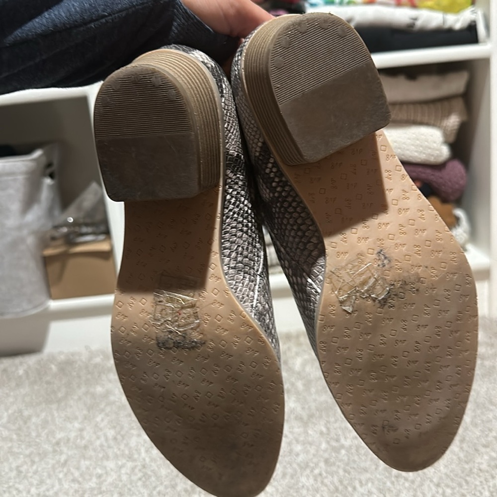 Dv8 Snake Leather Booties - image 4